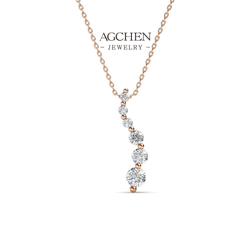 AGCHEN Bridal Zirconia Necklace Wedding Jewelry Collection B2B Supplier AGDPS0703