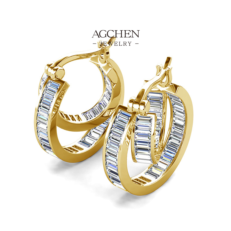AGCHEN Minimalist Stud Earrings Everyday Essential AG JEWELRY AGDE0880