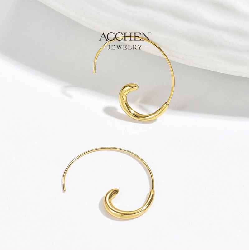 AGCHEN Stainless Steel Classic Hoop Earrings One Stop Supply Chain Wholesale Small MOQ AG1156
