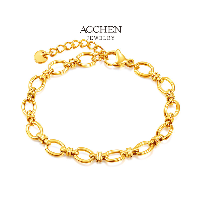 AGCHEN Stainless Steel Bestseller Chain Bracelet One Stop Supply Chain Full Service Manufacturer AG1384