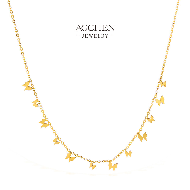 AGCHEN Stainless Steel Classic Link Necklace One Stop Supply Chain Complete Jewelry Solution Wholesale AG2659